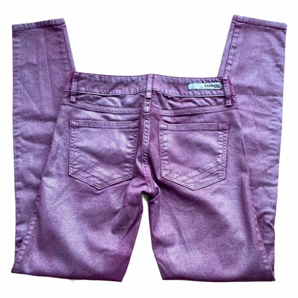 Express Stella Metallic Purple Color Skinn…